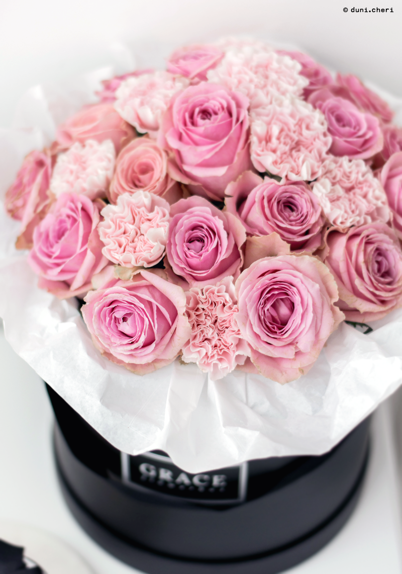 grace flowerbox pink rosen