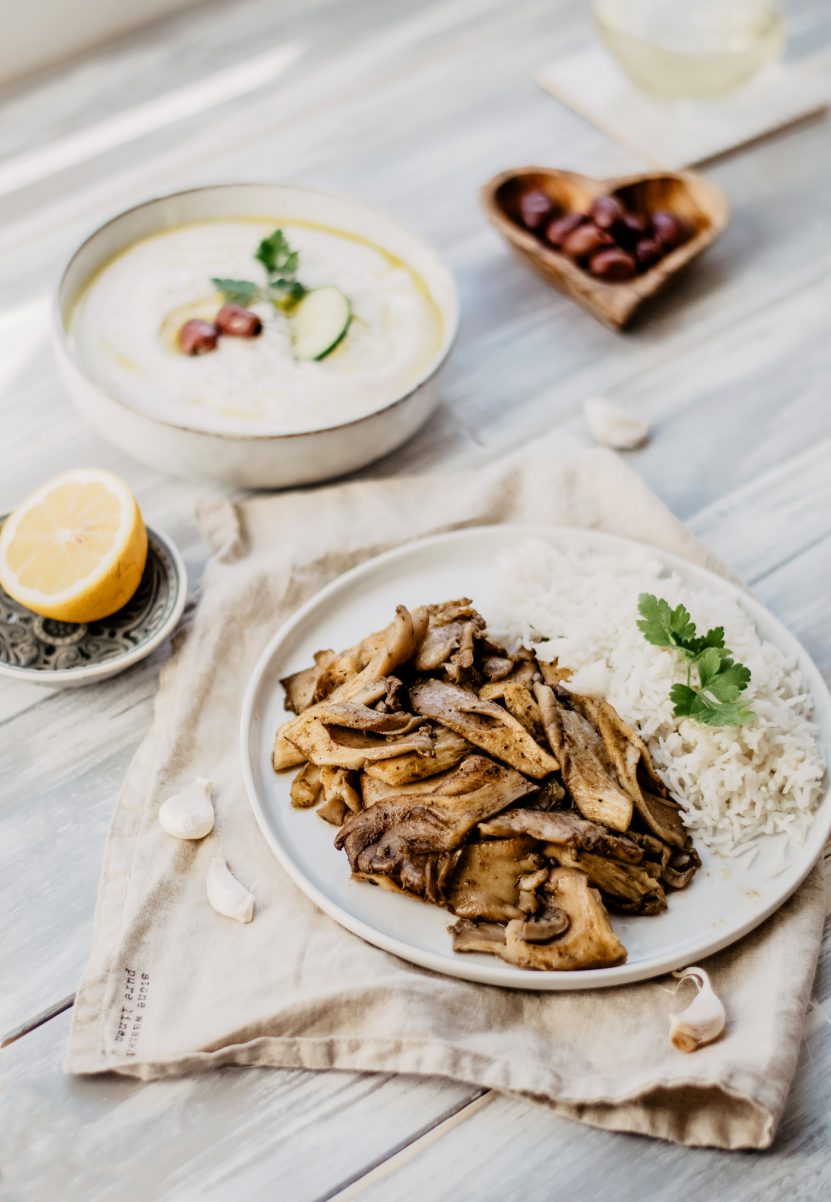rezept vegan gyros tzatziki