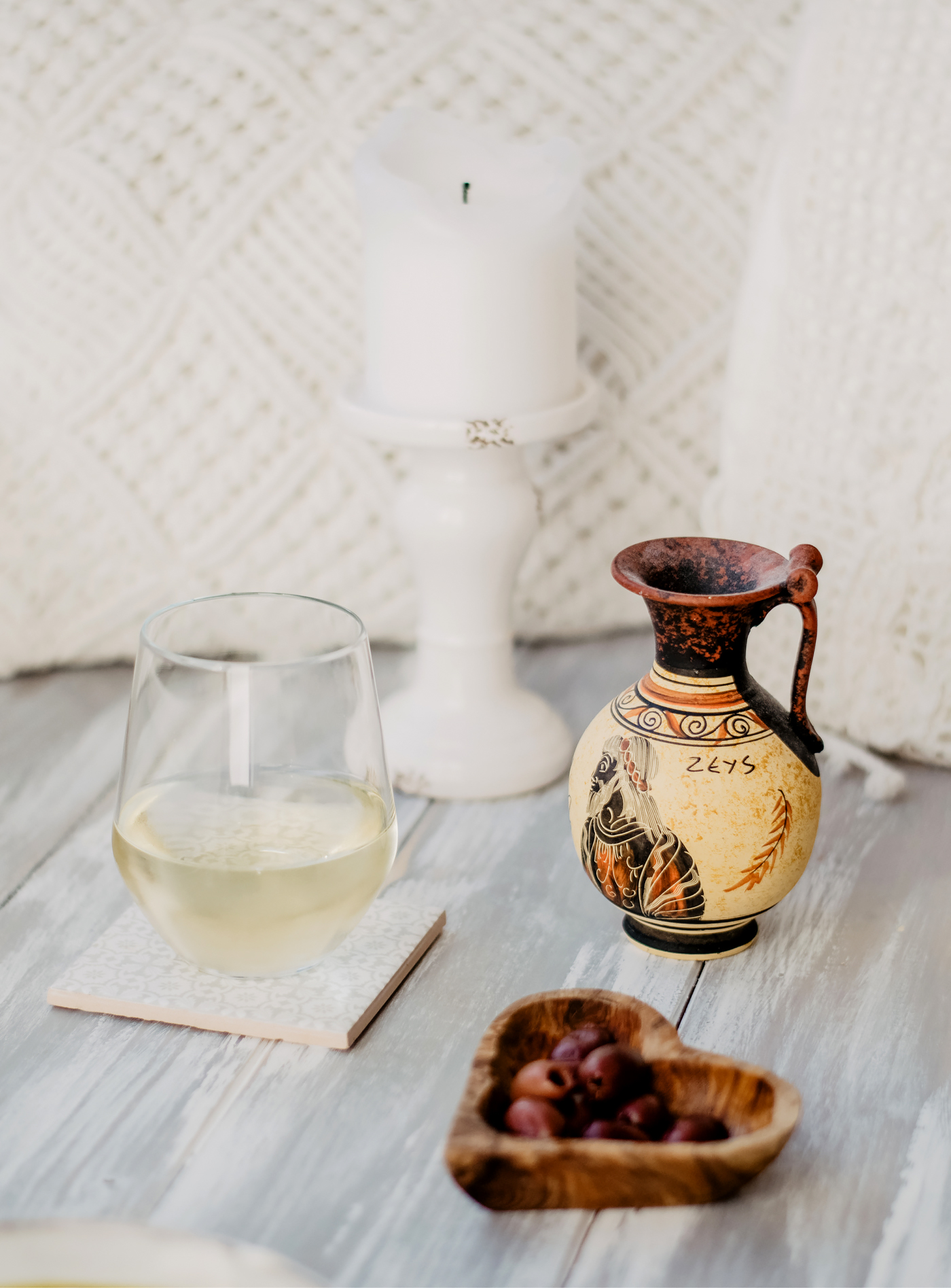 weisswein griechisch zeus vase