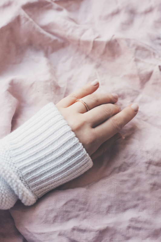 verlobung ring rosegold diamanten
