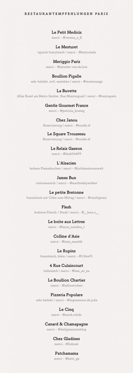 restaurant empfehlungen paris