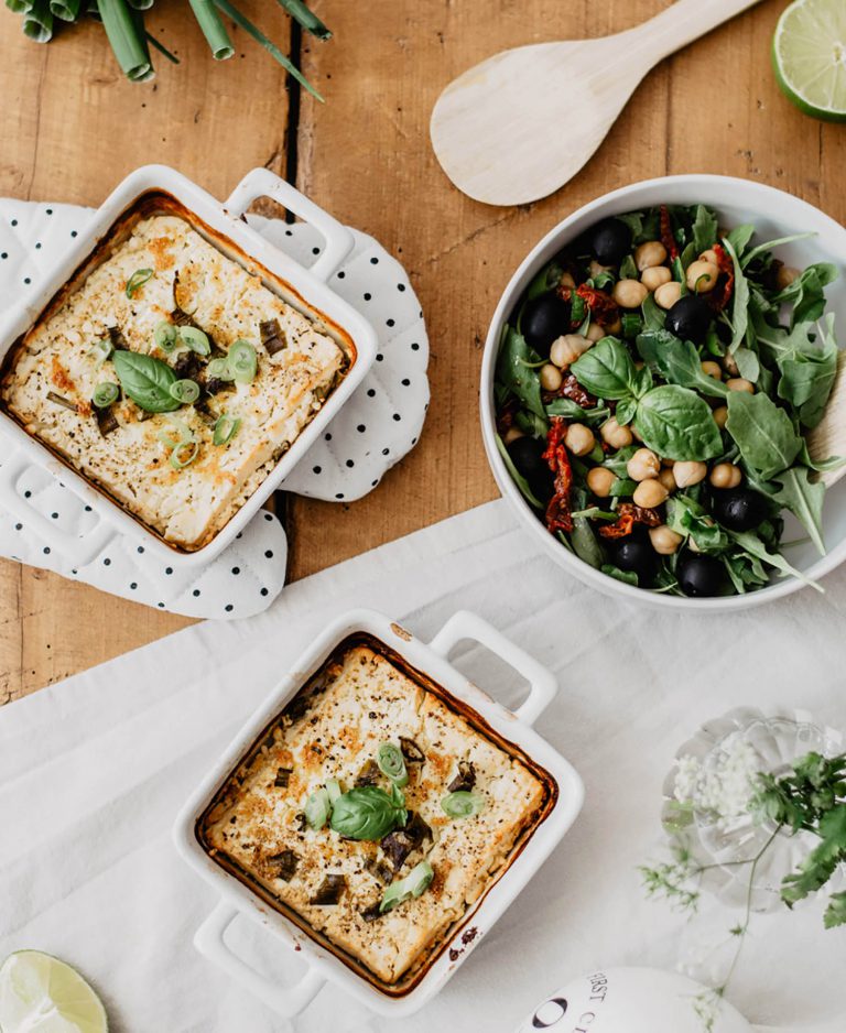 Baked Feta & Mixed Salad