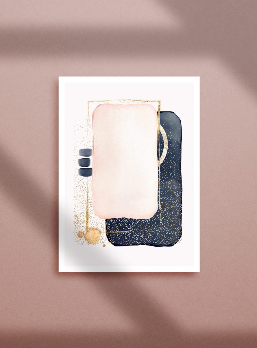 aquarell abstrakt poster