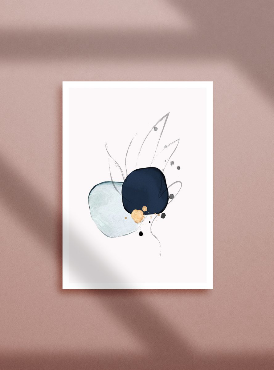 aquarell abstrakt poster