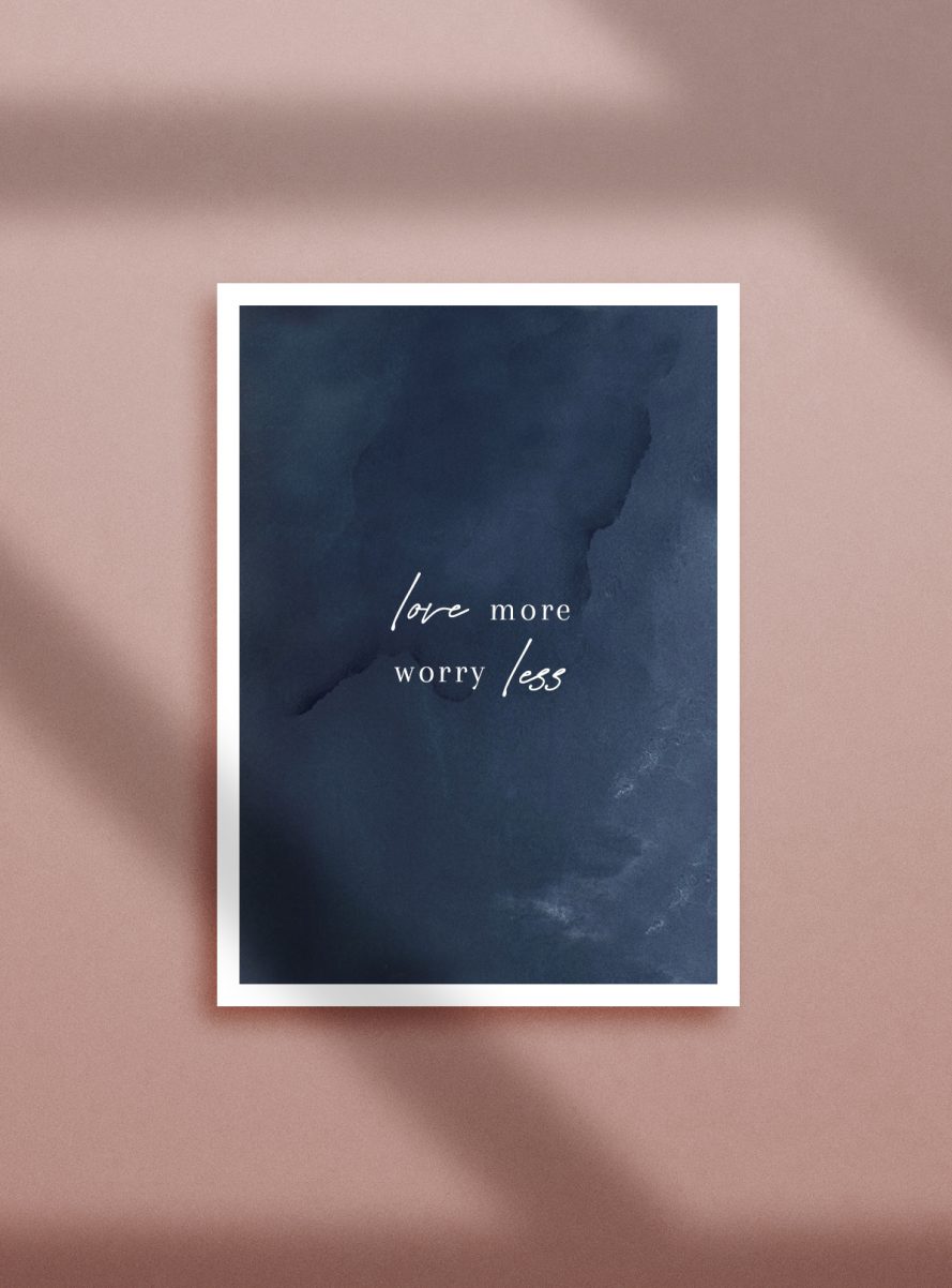 aquarell abstrakt poster zitat
