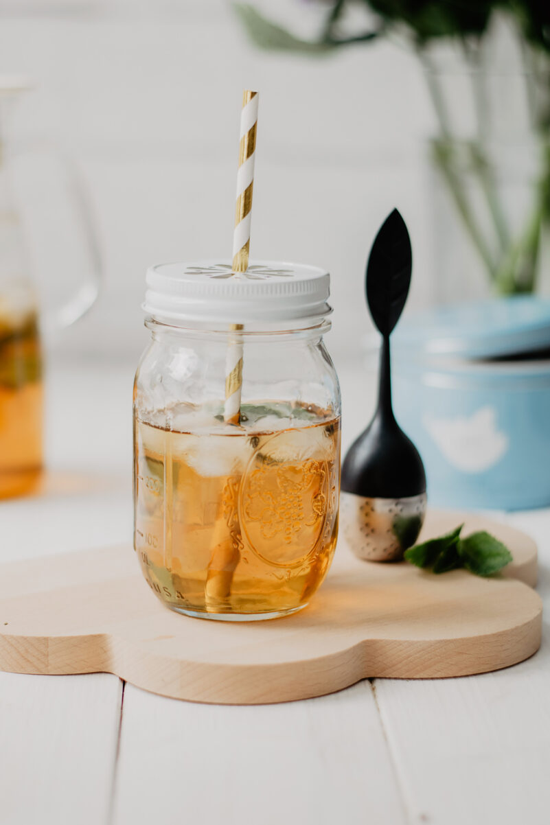 eistee rezept schwarztee sommer