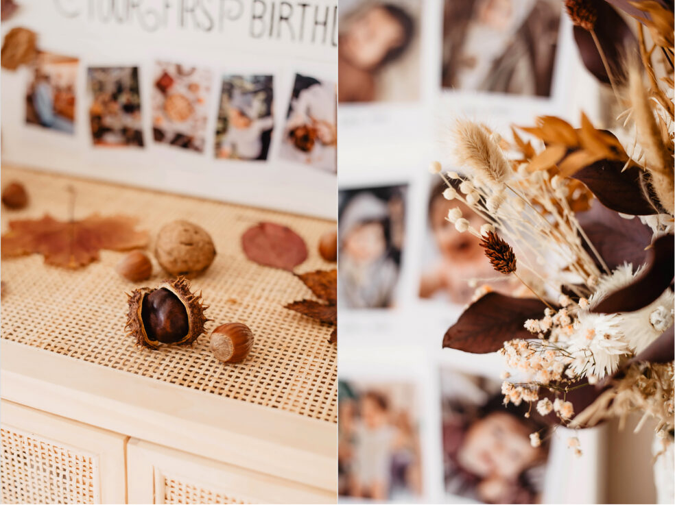diy idee basteln erster geburtstag baby foto collage 1 jahr selber machen