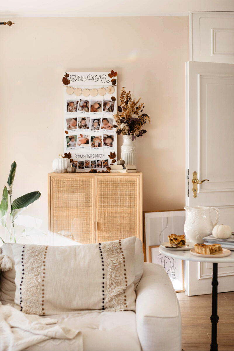 herbst baby diy idee geburtstag deko