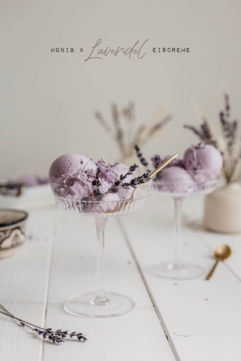 honig lavendel eiscreme selber machen