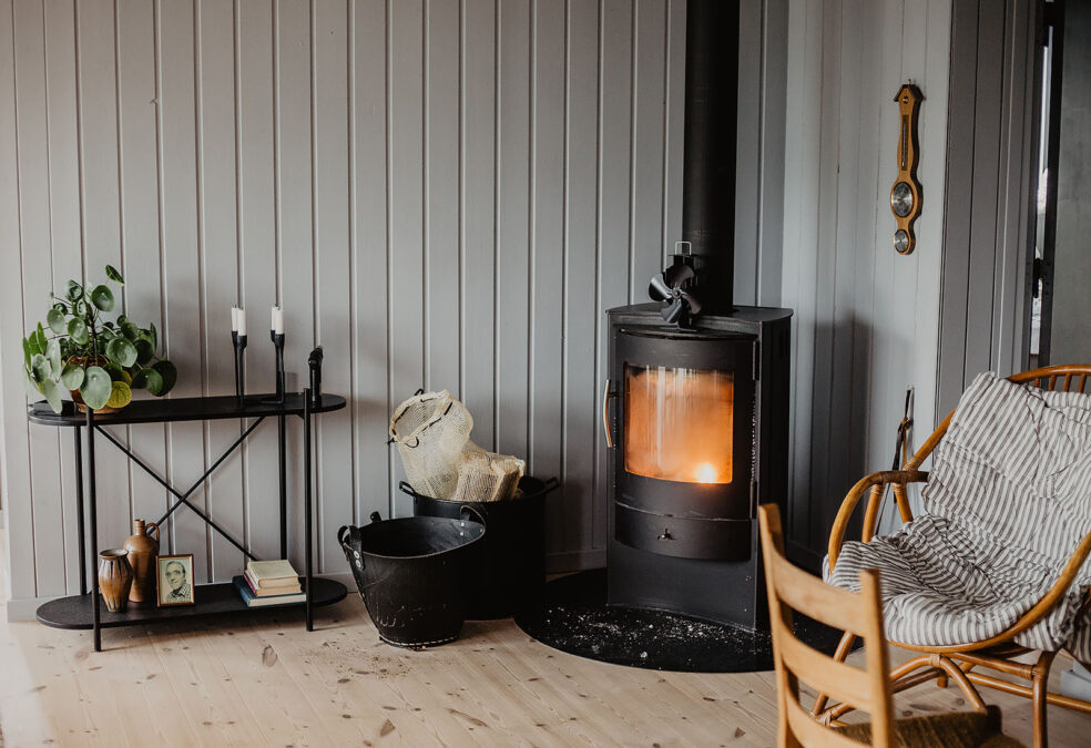 skandinavien haus interior kamin ofen