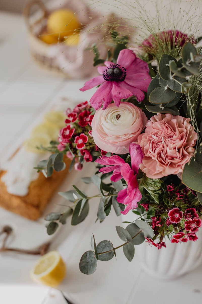 blumen strauss kuchen