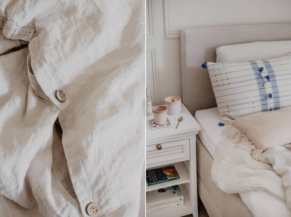 leinen bettwäsche schlafzimmer